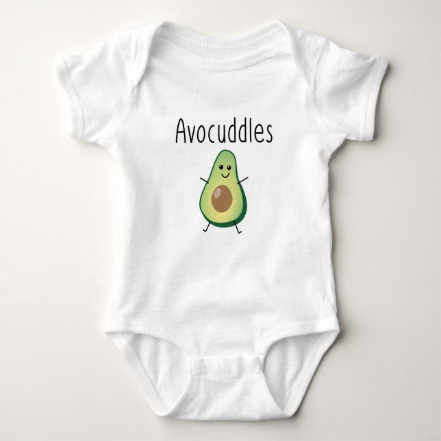 Avocuddles Baby Romper T-shirt (Framsida)