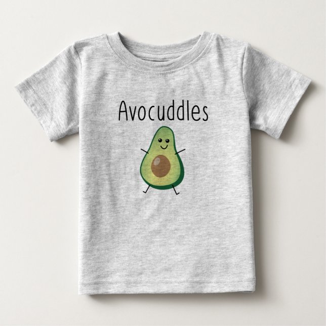 Avocuddles Baby T-Shirt med Lång Ärm för Fotboll (Framsida)