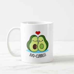 Avocuddles Funny Avocado Couple Pun Kaffemugg