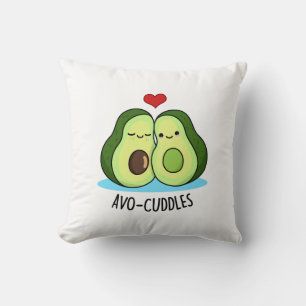 Avocuddles Funny Avocado Couple Pun Kudde
