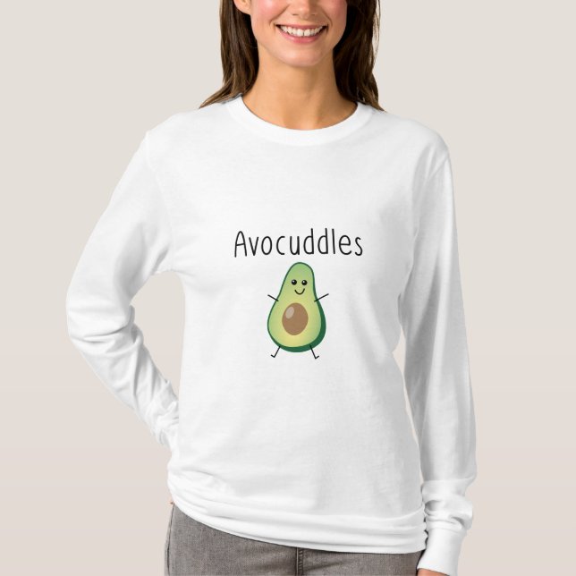 Avocuddles Långärmad T Shirt (Framsida)