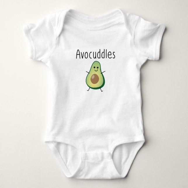 Avocuddles Organic Baby Bodykostym Tee Shirt (Framsida)