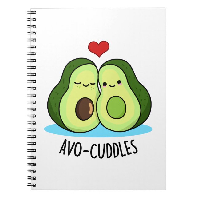 Avocuddles Roligt Avokado Par Skämt  Anteckningsbok (Framsidan)