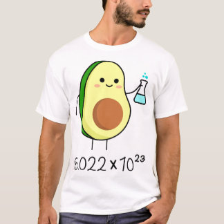 Avogadros nummer Pun. Cute Avocado Chemist T Shirt