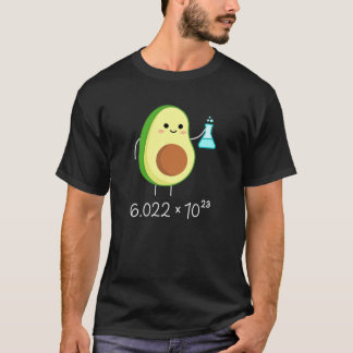 Avogadros nummer Pun. Cute Avocado Chemist. T Shirt