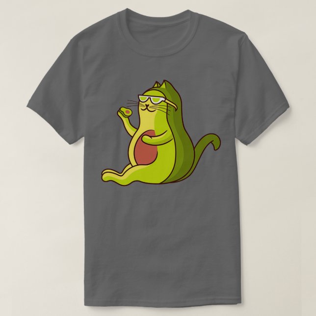 avogato avocado cat 1 t shirt (Design framsida)
