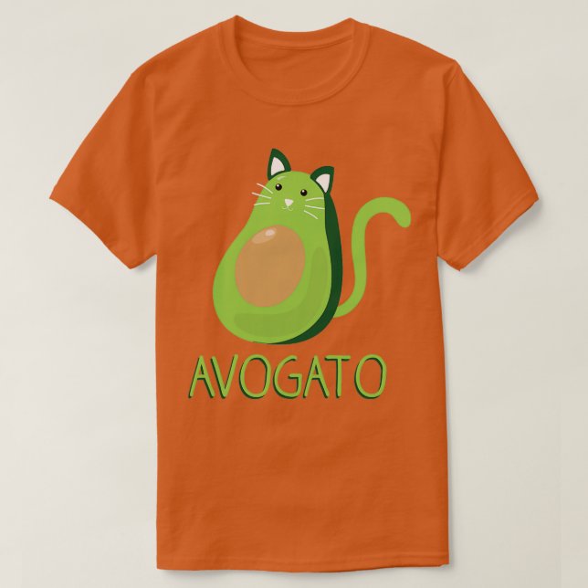 Avogato Avocado Cat 2 T Shirt (Design framsida)