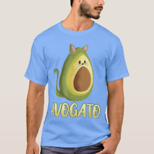 Avogato Avocado Cat Foodie älskare T-Shirt