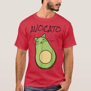 Avogato Avocado Cat Kattunge Funny Meow Cinco De M T Shirt