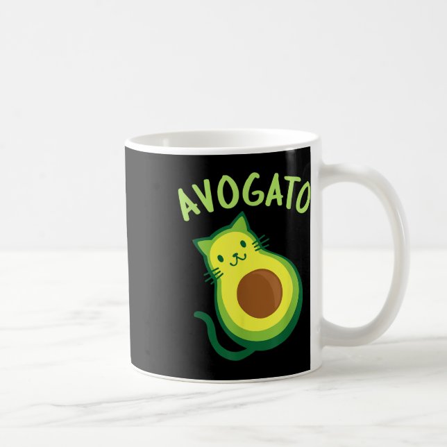 Avogato Cat Avocado - Funny Cinco De Mayo Kaffemugg (Höger)