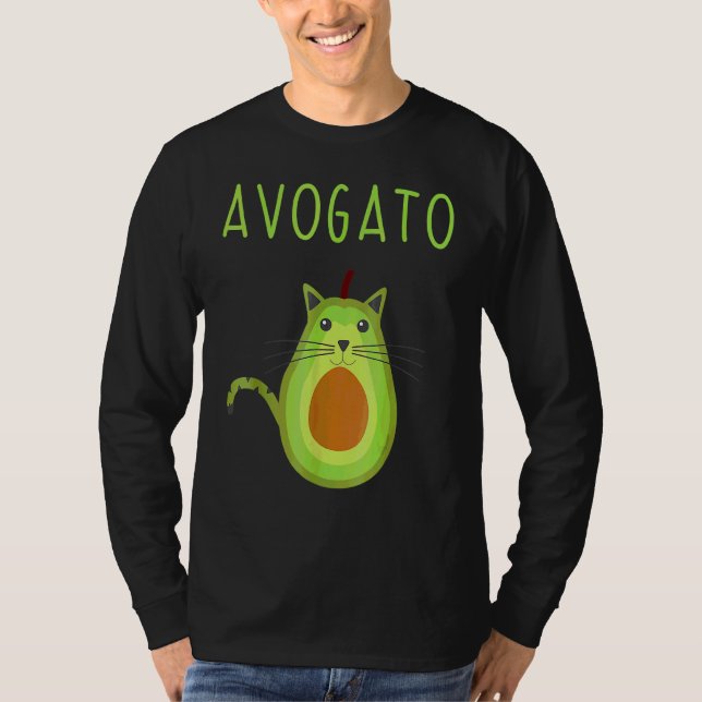 Avogato Cinco De Mayo Cinco de Meow Cat Avocado 3 T Shirt (Framsida)