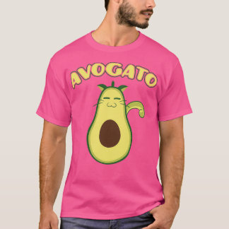 Avogato Cute Avocado Älskare Cat Owner T Shirt
