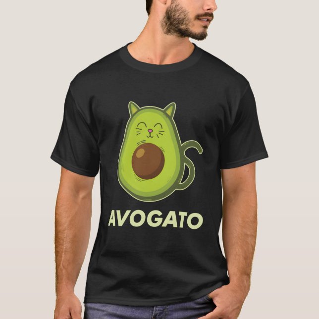 Avogato Cute Vegan T Shirt (Framsida)