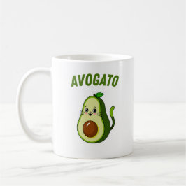 Avogato Funny Avocado Cat Lover Kaffemugg