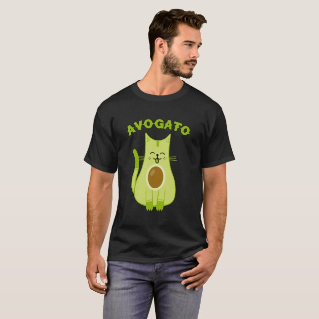 Avogato Funny Cinco De Mayo Cat Pun Tee (Hel framsida)