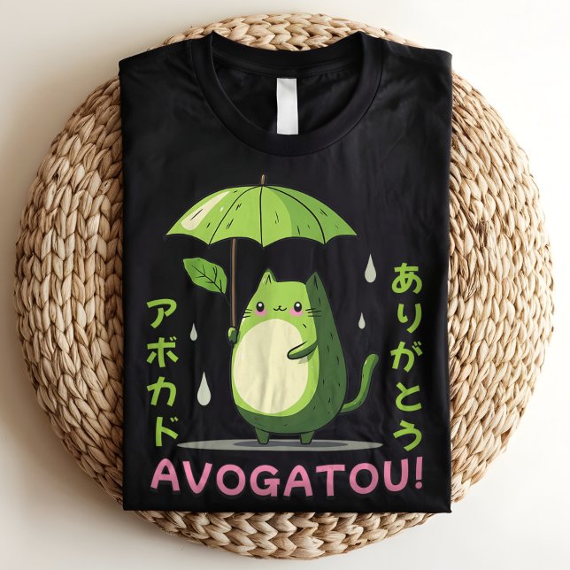 Avogatou Arigato Avocado Pun Cute Japanska T Shirt (Skapare uppladdad)