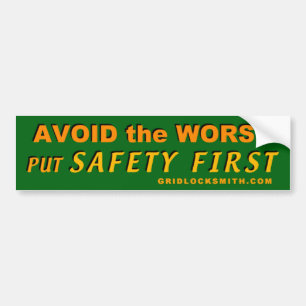 AvoidWorst-SafetyFirst Bildekal