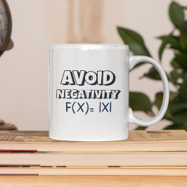 Avoit Negativity Funny Math  Kaffemugg