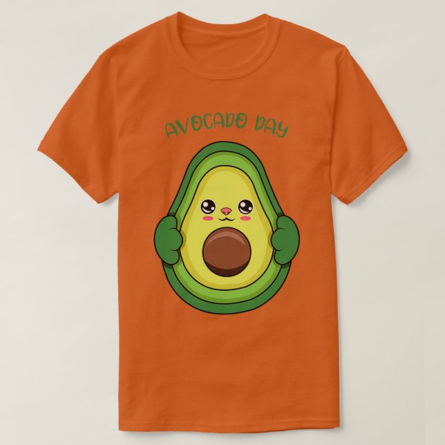 avokado dag 1 t shirt (Design framsida)