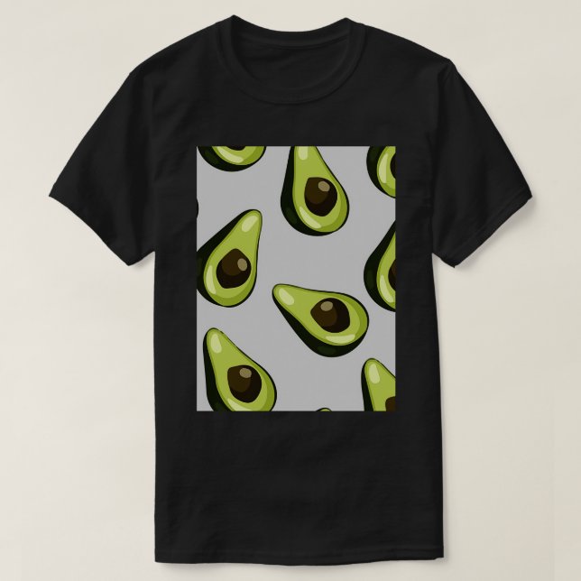 Avokado Exotic Fruits Classic TShirt T Shirt (Design framsida)