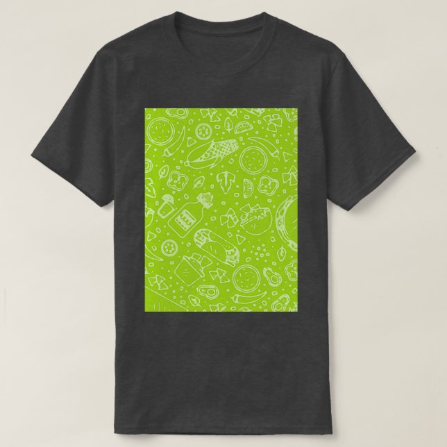 Avokado Exotic Tropik Illustration T Shirt (Design framsida)