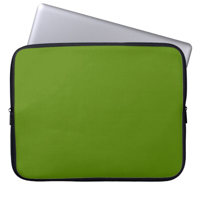 Avokado (färg i fast form) laptop fodral (Framsidan)