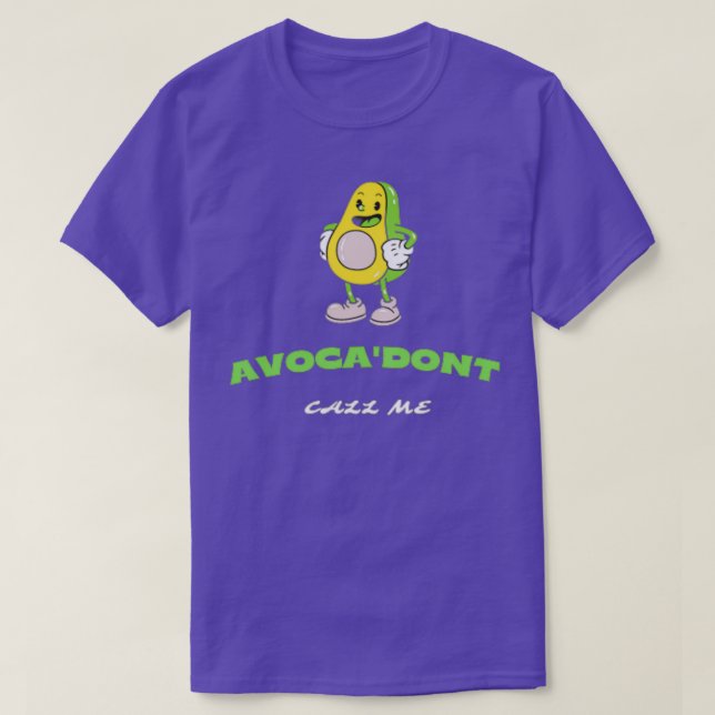 avokado-frukt med call avocado-arg avocad t shirt (Design framsida)