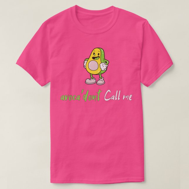 avokado-frukt med call avocado-frukt med arg a t shirt (Design framsida)