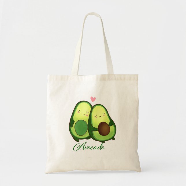 Avokado Frukt Söt Design Tote Väska (Framsidan)