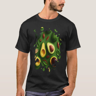 Avokado Frukt Trädgårdsarbete Grönsaker Män Kvinn T Shirt