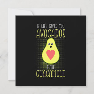 Avokado gör Guacamole Inbjudningar