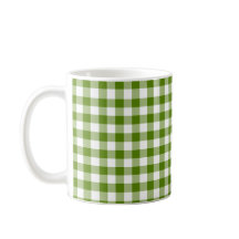 Avokado Grön Plaid Gingham Retro Färg