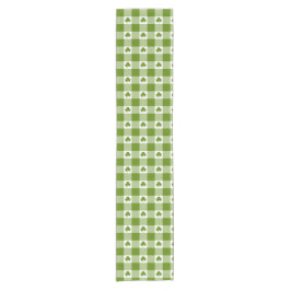 Avokado Grön Rutig Shamrock Klöver Retro Färg