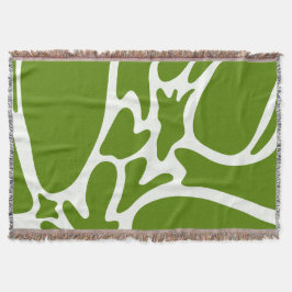 Avokado Grönt och keramiskt vitt Filt