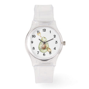 Avokado Hjärt Sked Sann Kärlek Armbandsur