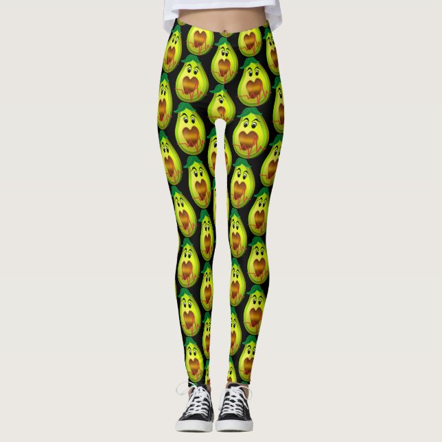 avokado hjärtvänlig mat leggings (Framsida)