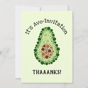 Avokado i prickar inbjudningar