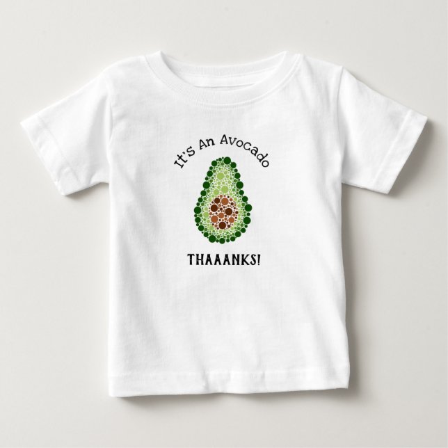 Avokado i prickar t shirt (Framsida)
