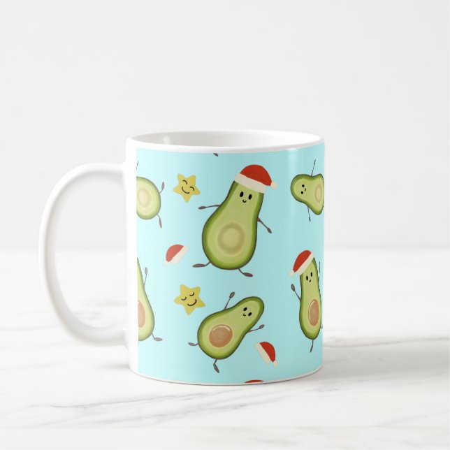Avokado & jul kaffemugg (Vänster)