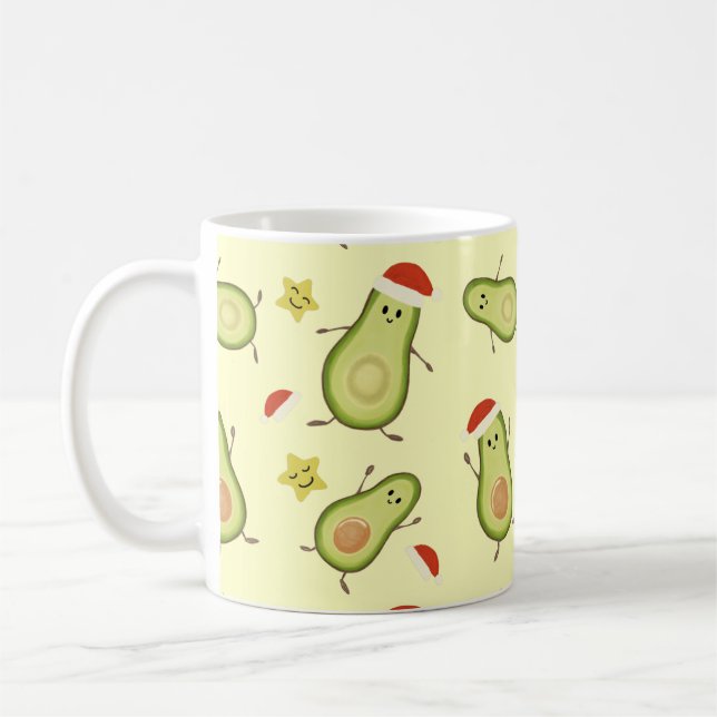 Avokado & jul kaffemugg (Vänster)