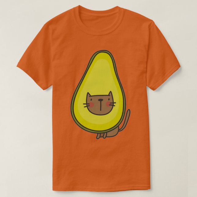 avokado katt 1 t shirt (Design framsida)
