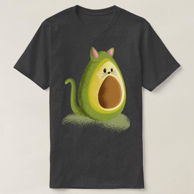 Avokado katt 4 t shirt (Design framsida)