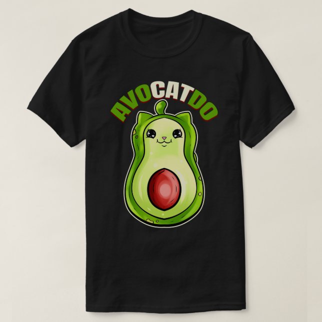 Avokado katt på paus t shirt (Design framsida)