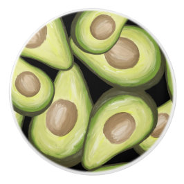 "Avokado" Keramikhandtag med tryck Knopp