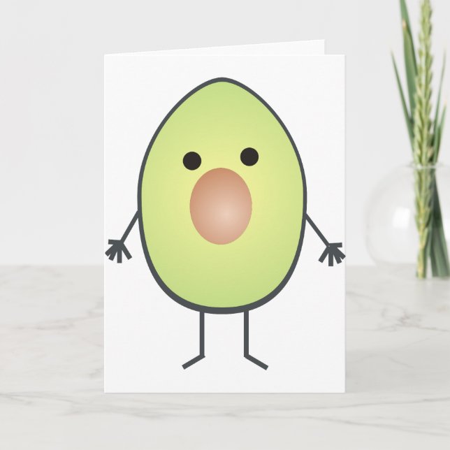 avokado kort (Framsida)