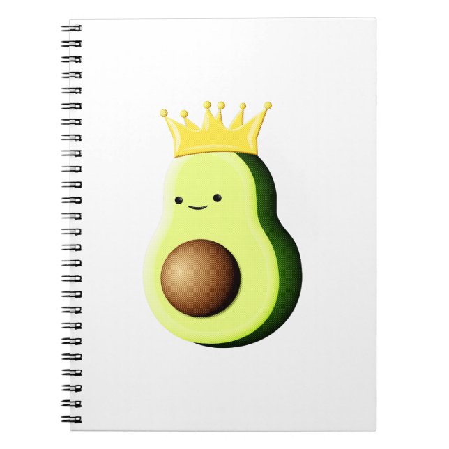 Avokado Kung på alla frukter Anteckningsbok (Framsidan)