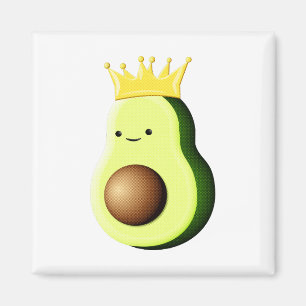 Avokado Kung på alla frukter Magnet