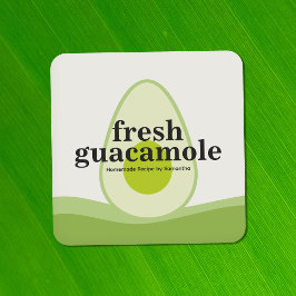 Avokado - Modern Guacamole Etikett Klistermärke