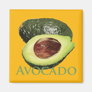Avokado och halvt magnet