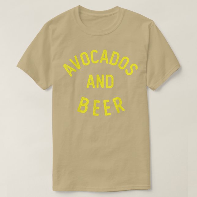 Avokado och öl t shirt (Design framsida)